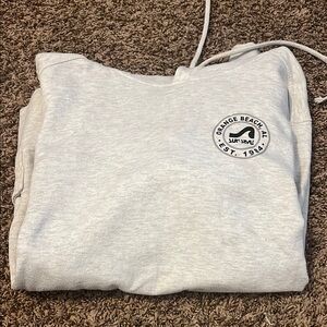 Gray Surf Style Hoodie